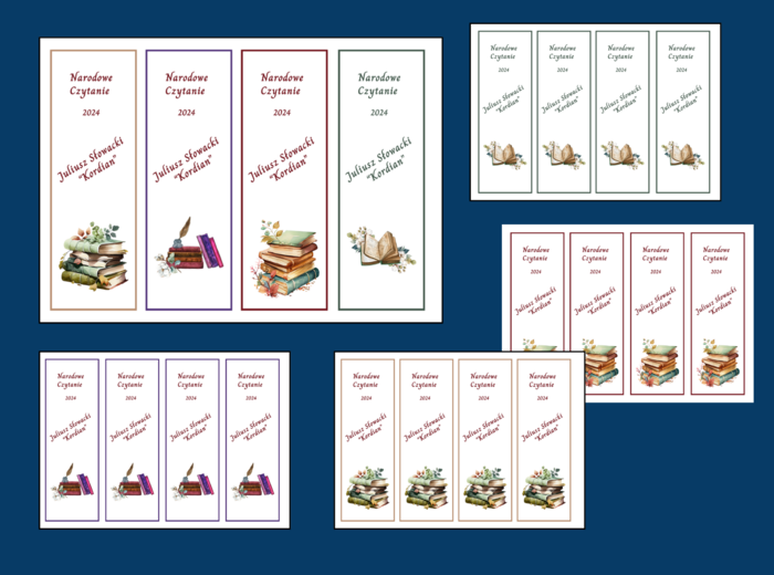 NARODOWE CZYTANIE 2024 – zakładki do książek – zakładka – kolor – wersja 2
