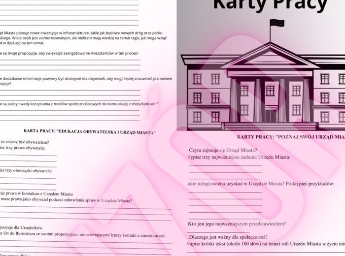 Urząd Miasta - Zajęcia Rewalidacyjne - Karty Pracy - 40