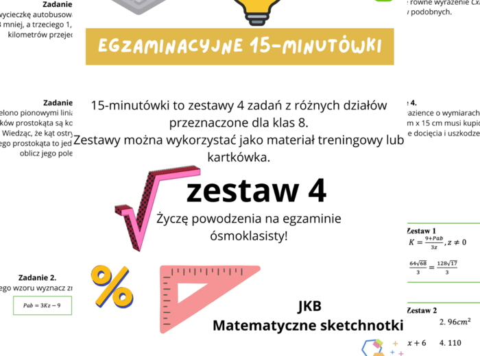 Zestaw 4 Egzaminacyjne 15-minutówki