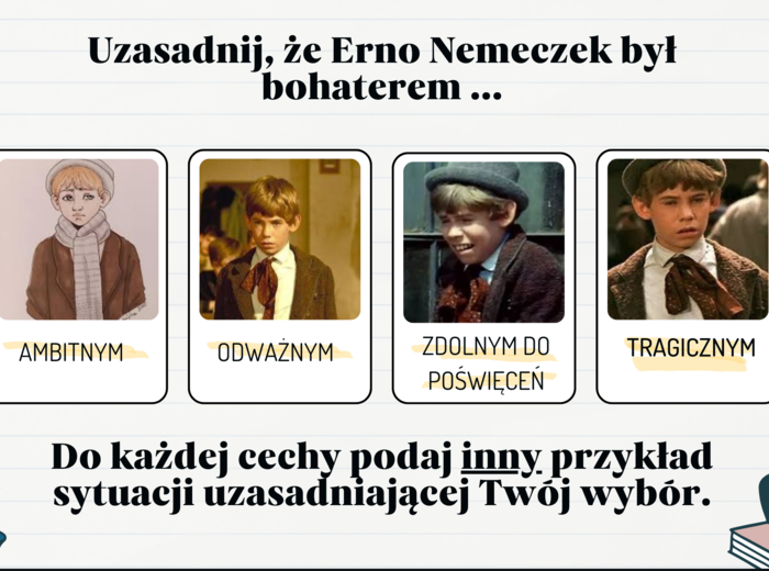 Chłopcy z Placu Broni - zadania E8