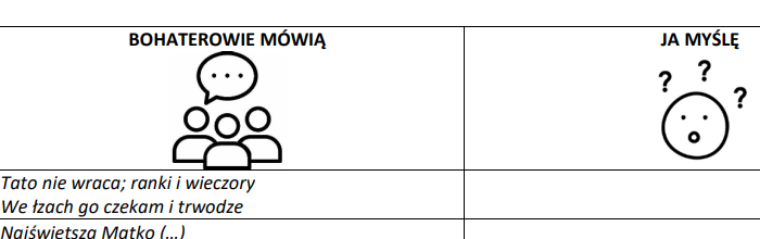 Powrót taty - karta pracy do prezentacji genially