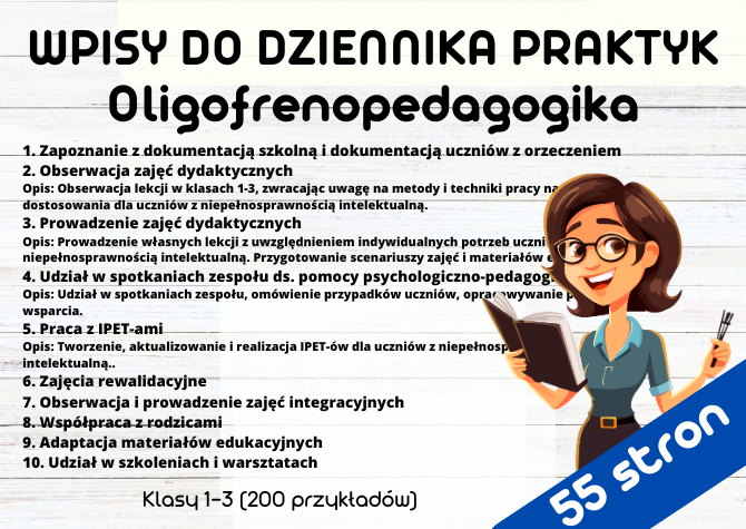 WPISY DO DZIENNIKA PRAKTYK - Oligofrenopedagogika