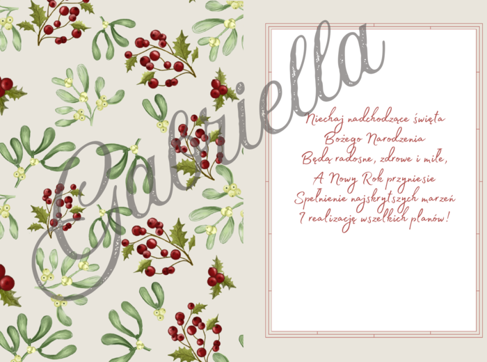 Kartka świąteczna do druku