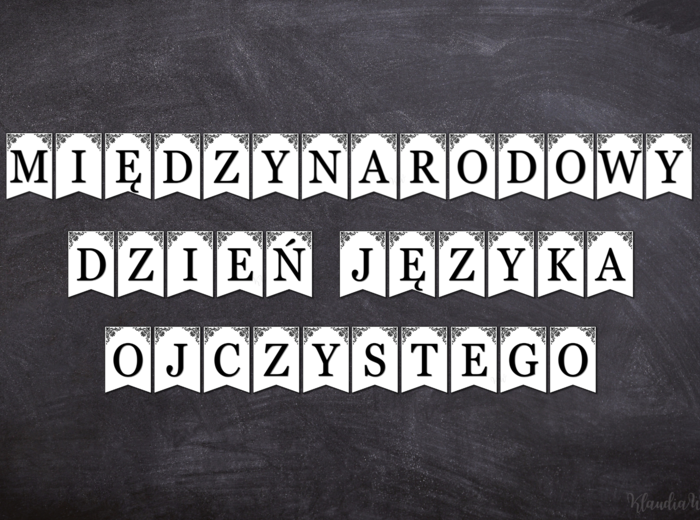 Międzynarodowy Dzień Języka Ojczystego – girlanda do druku (PDF)