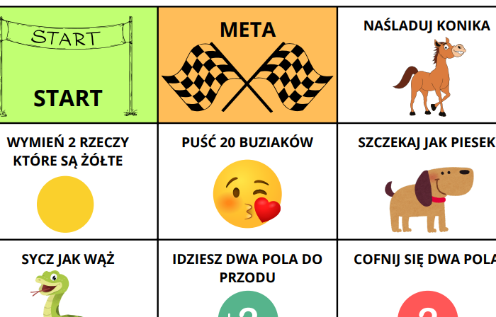 Zrób sam grę logopedyczną (sz, cz, s, c) DIY