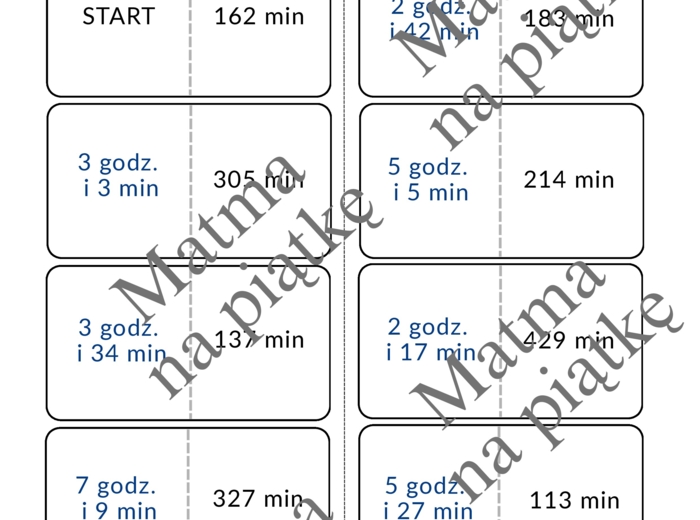 CZAS/DOMINO/Gra/Praktyczne Zastosowania matematyki/Klasa 4 SP./ Klasa 5 SP./ Klasa 6 SP.