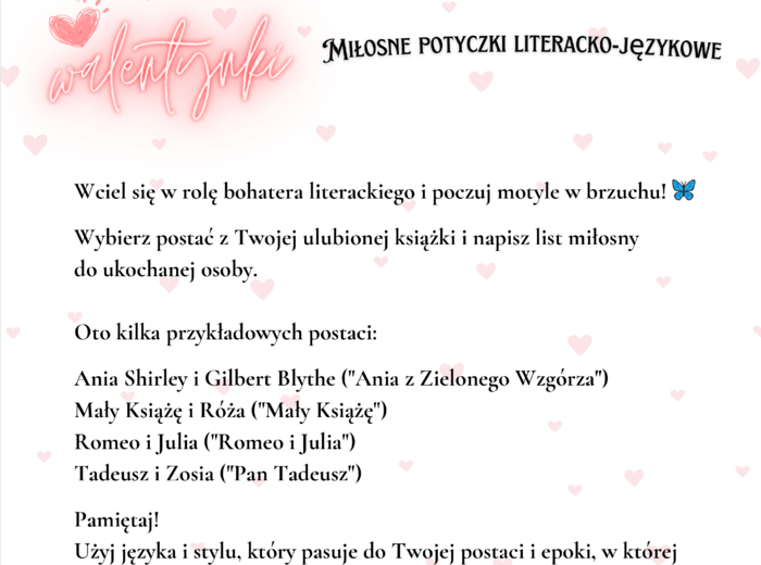 Walentynki! Miłosne, małe i duże literacko-językowe podróże!