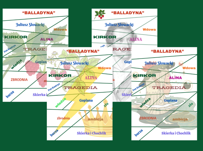 "BALLADYNA" - puzzle - 4 wersje