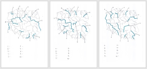 RZEKI W POLSCE - PRACA Z MAPĄ