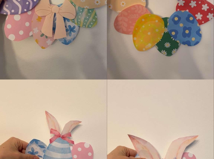 Wielkanocny wieniec - wersja w kolorze