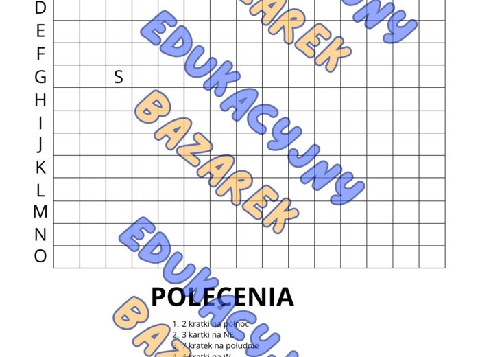 Gra Kierunki geograficzne dla klasy 4