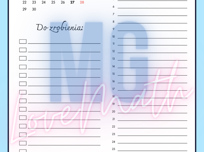 Planer 2025/2026 dla nauczyciela lub wychowawcy