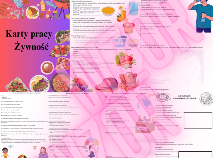 Karty Pracy - Żywność - 24 karty