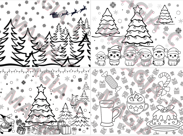 Świąteczne kolorowanki