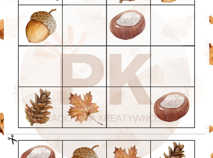 Jesienne Sudoku (12 kart pracy)
