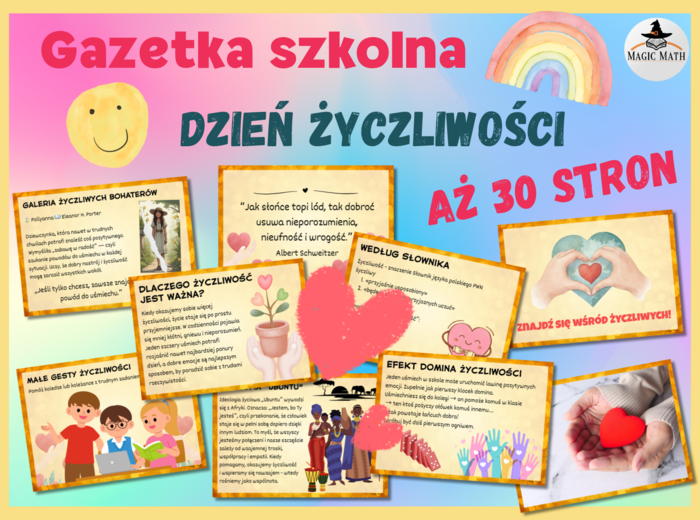 GAZETKA SZKOLNA „Światowy Dzień Życzliwości i Pozdrowień” 21 listopada - 30 stron!