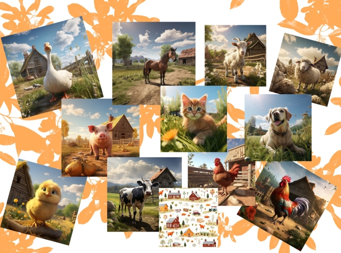 FARM ANIMALS FLASHCARDS ZWIERZĘTA GOSPODARSKIE