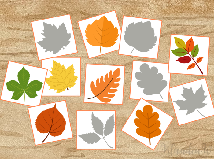 Jesienne listki - cienie