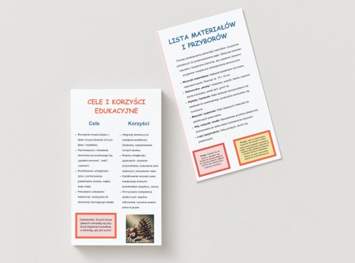 Sensoryczne woreczki przyrodnicze