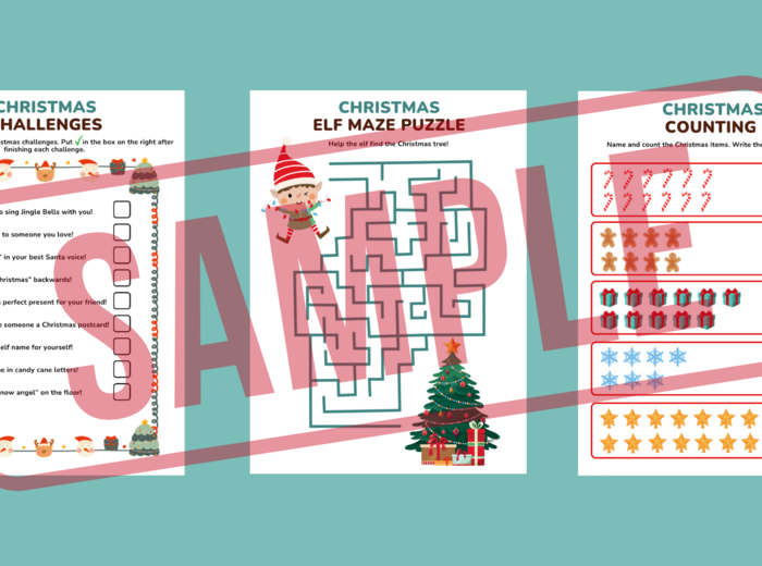 CHRISTMAS MEGA PACK – zestaw gier, kart pracy i aktywności świątecznych dla klas 1–3 | Christmas Worksheets (wykreślanki, kodowanie, krzyżówka, kolorowanki, gry typu memory, domino, Ja mam... Kto ma...i WIĘCEJ!)