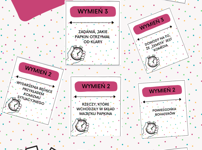 Lekturowe 5 sekund - WIELKI ZESTAW - Lektury z klas 7-8