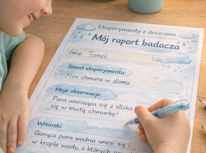 Karty pracy „Eksperymenty z deszczem”