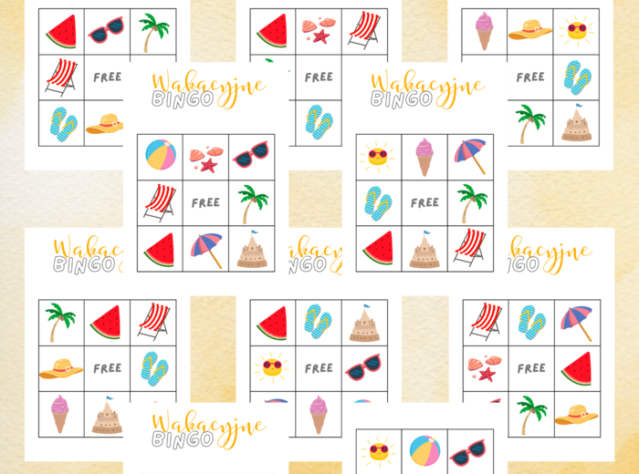 WAKACYJNE BINGO