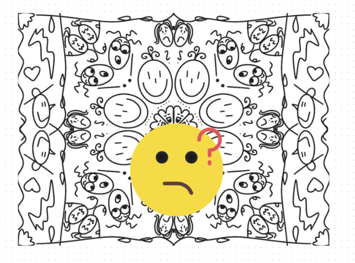 Mandala z emocjami do kolorowania