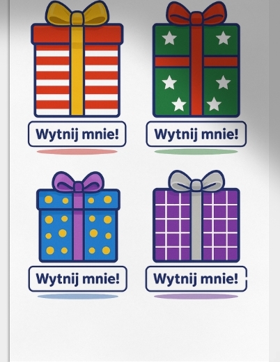 Wycinanka „Prezenty pod choinką”