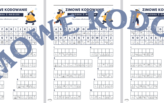 Logopedia - zimowe kodowanie głoska ż
