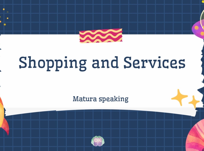 🛍️ Speaking Practice – Shopping and Services (Matura Speaking Pack) 💬 (materiał konwersacyjny, poziom B1/B2, 23 strony)matura ustna, zakupy, usługi, reklama, konwersacje po angielsku, angielski B1 B2, pytania maturalne, speaking matura, symulacje egzamin