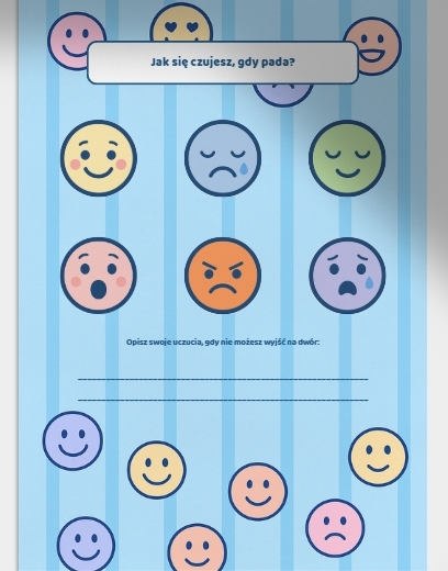 Karty Pracy: „Deszczowy Dzień – Zabawy w Domu”