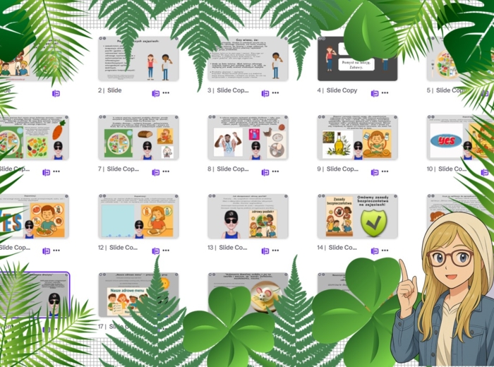 Prezentacja multimedialna w genial.ly „Jak zaplanować zdrowy posiłek? - zajęcia kulinarne”. Edukacja zdrowotna. Klasa 7. Dział „Nasze odżywianie”.