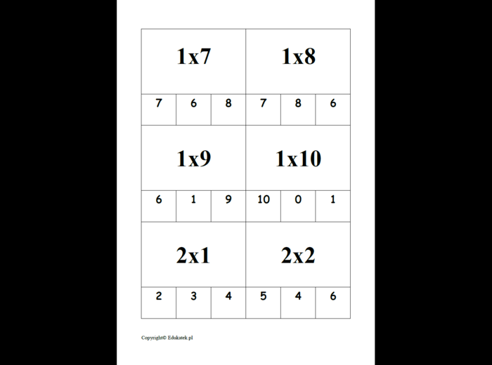 Klamerkowa matematyka - ćwiczenia