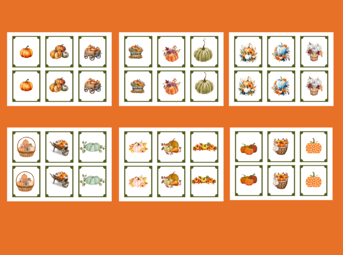 DZIEŃ DYNI – memory – 36 szt. wersja 1