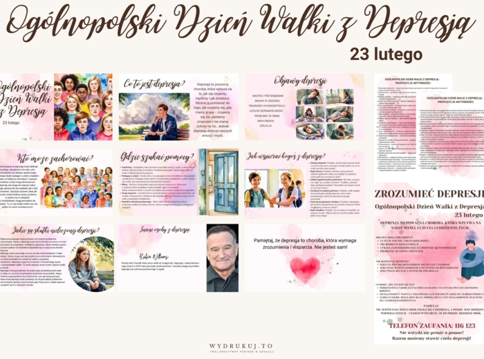 Materiały edukacyjne z okazji Ogólnopolskiego Dnia Walki z Depresją