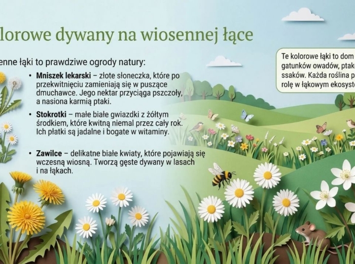 Wiosna - prezentacja, gazetka szkolna, materiały
