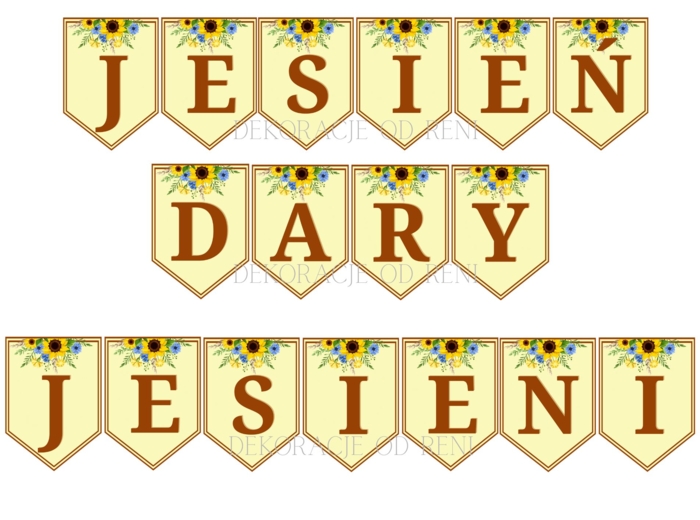 Girlanda: JESIEŃ i DARY JESIENI