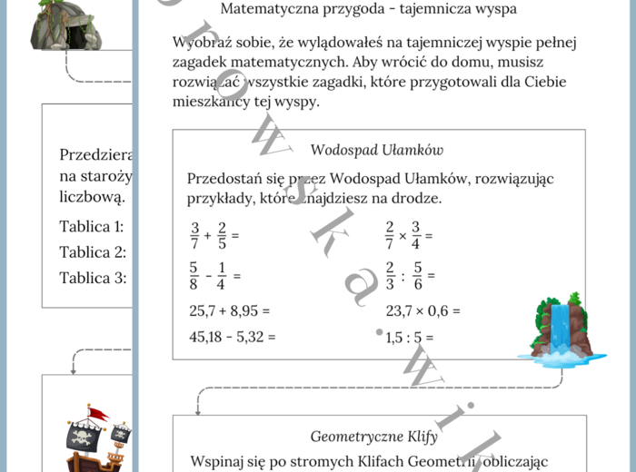 Matematyczna przygoda - tajemnicza wyspa