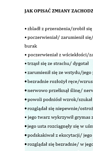 OPIS PRZEŻYĆ WEWNĘTRZNYCH W KLASACH 4-8