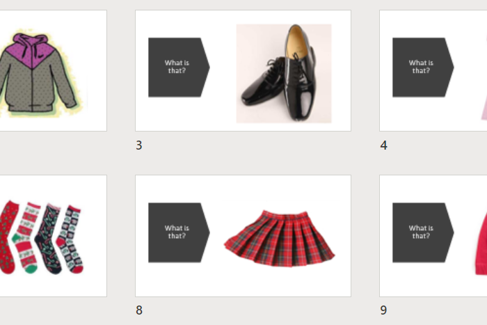 Together 4 - ubrania - ćwiczenia leksykalne, speaking activities, materiały dodatkowe do podręcznika