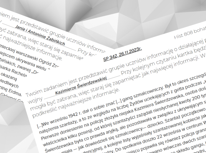 Hist 808 karta pracy