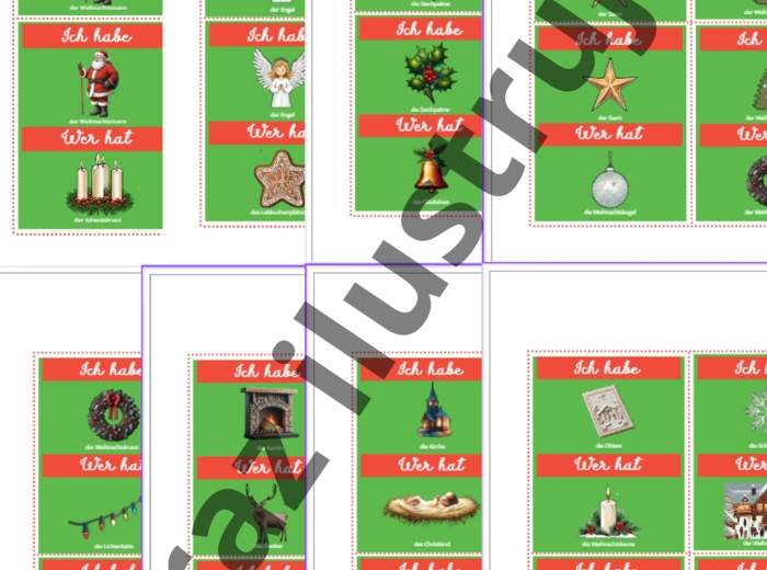 Weihnachten Ich habe ...wer hat