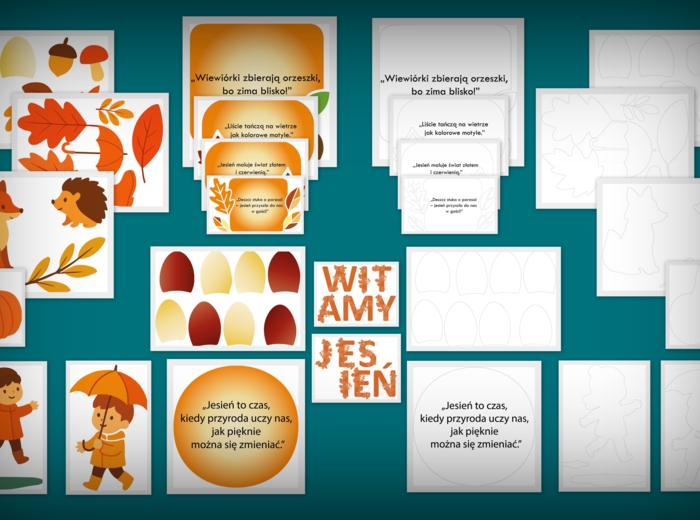 Gazetka jesienna na tablicę