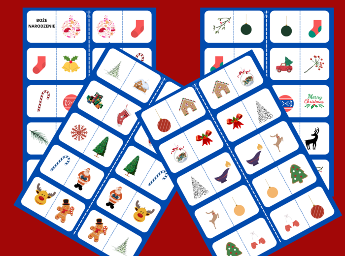 BOŻE NARODZENIE - domino obrazkowe