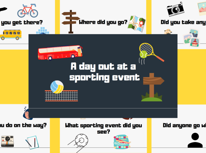 A day out at a sporting event - speaking practice