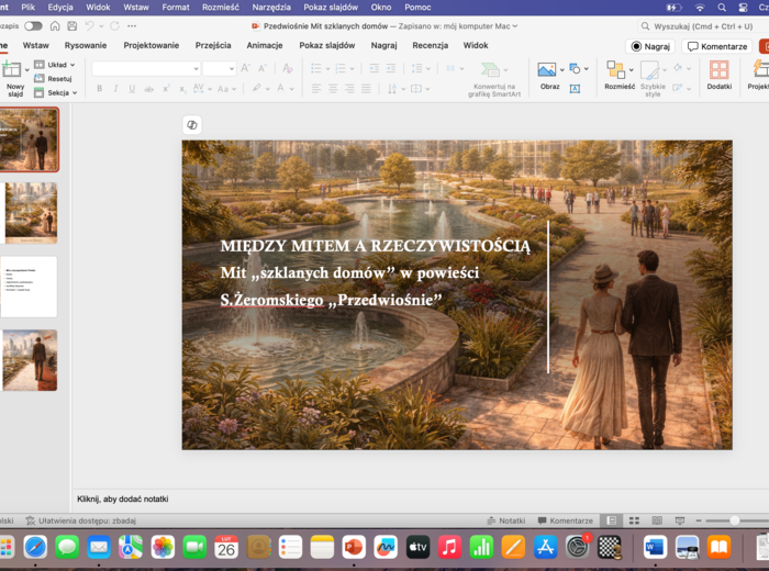 Mit szklanych domów w "Przedwiośniu" S. Żeromskiego.