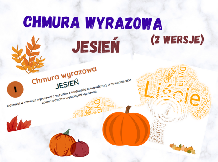 Chmura wyrazowa - JESIEŃ