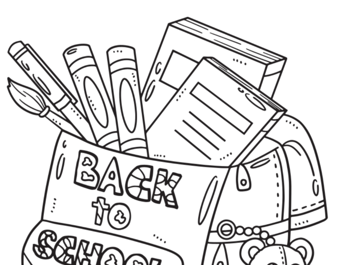 Powrót do szkoły- zestaw kolorowanek