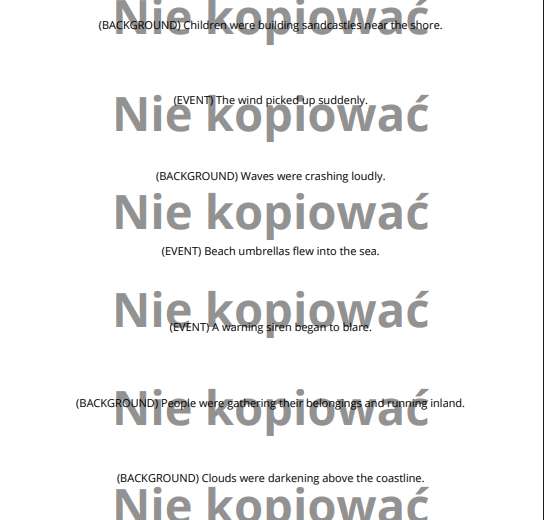 Scenariusz lekcji z ćwiczeniami do druku Past Simple v. Continuous B1